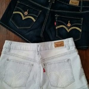 Bundle of 2 Levi Jean Shorts